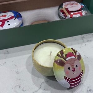 NWOT - Festive Holiday Scented 3-Set Candles